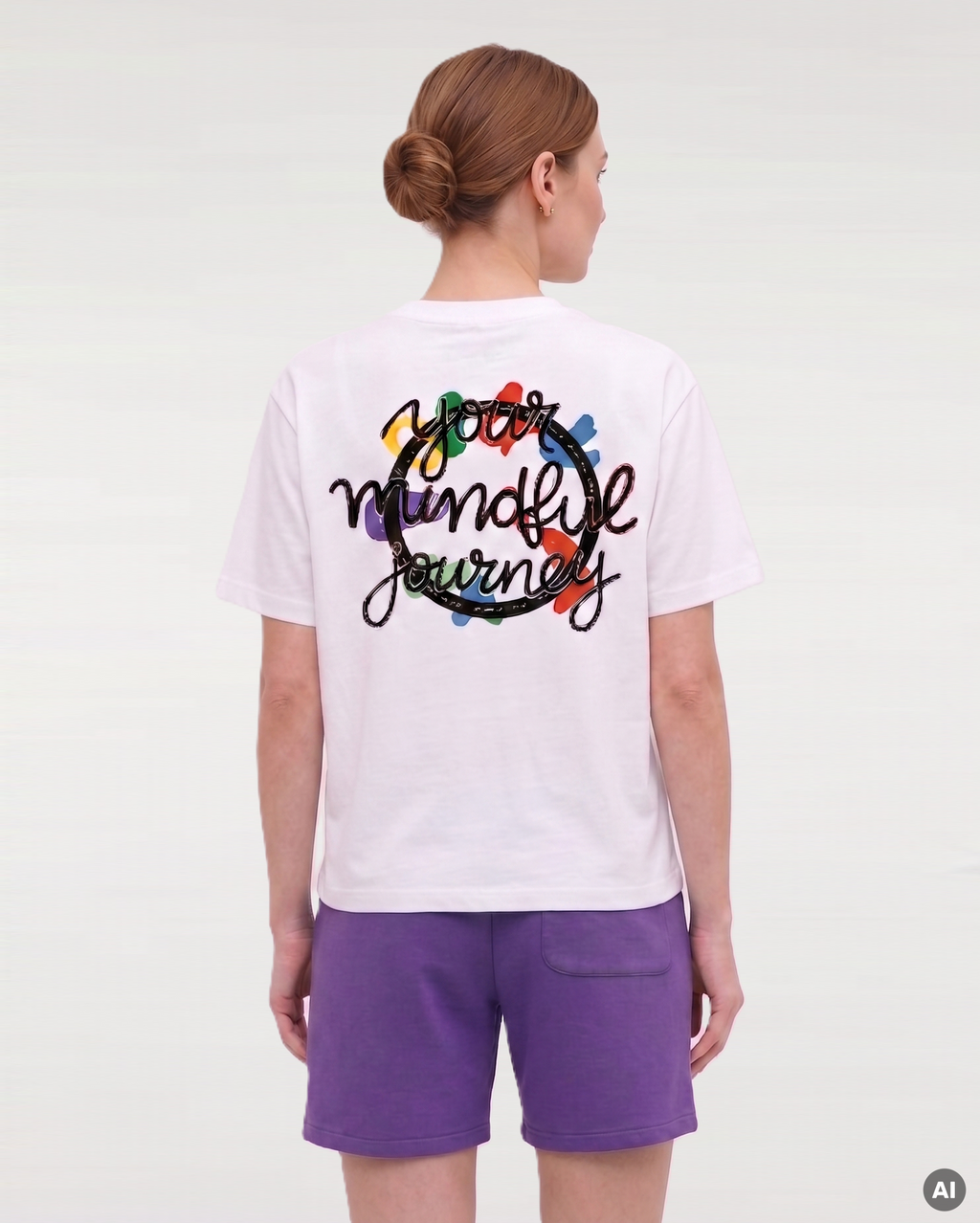 Your Mindful Journey T-Shirt - white - Ladies Organic Shirt