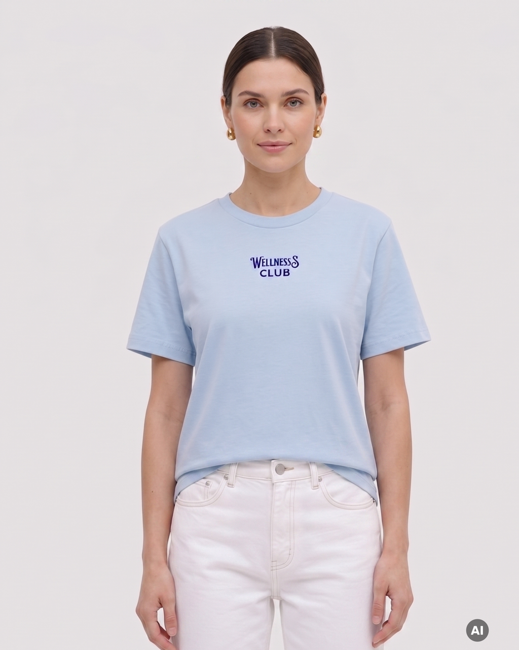 Wellness Club T-Shirt - blue soul - Ladies Organic Shirt
