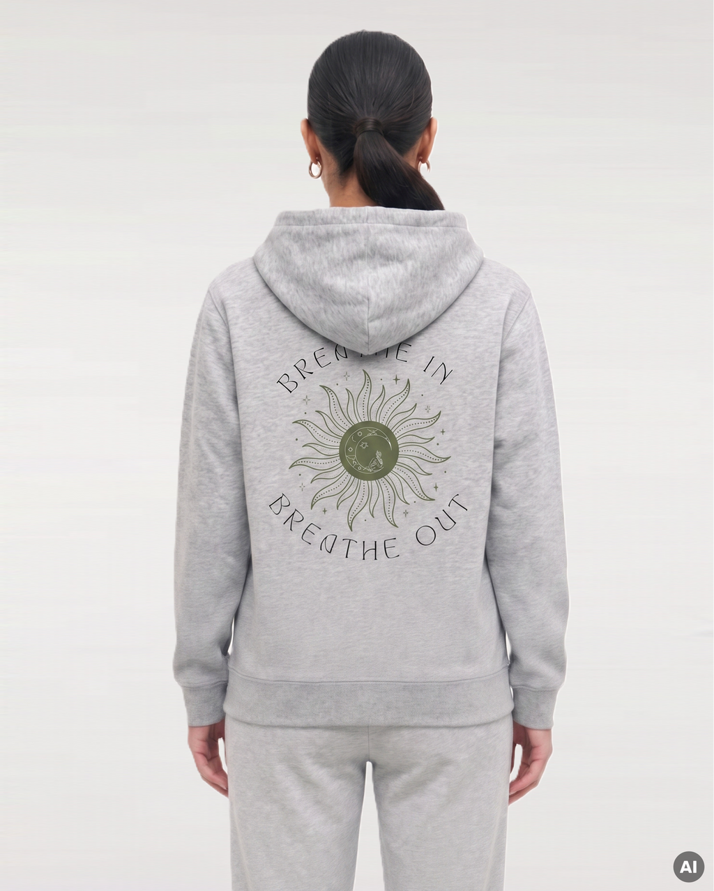 Breathe In Zipperjacke - heather grey - Organic Relaxed Zipper