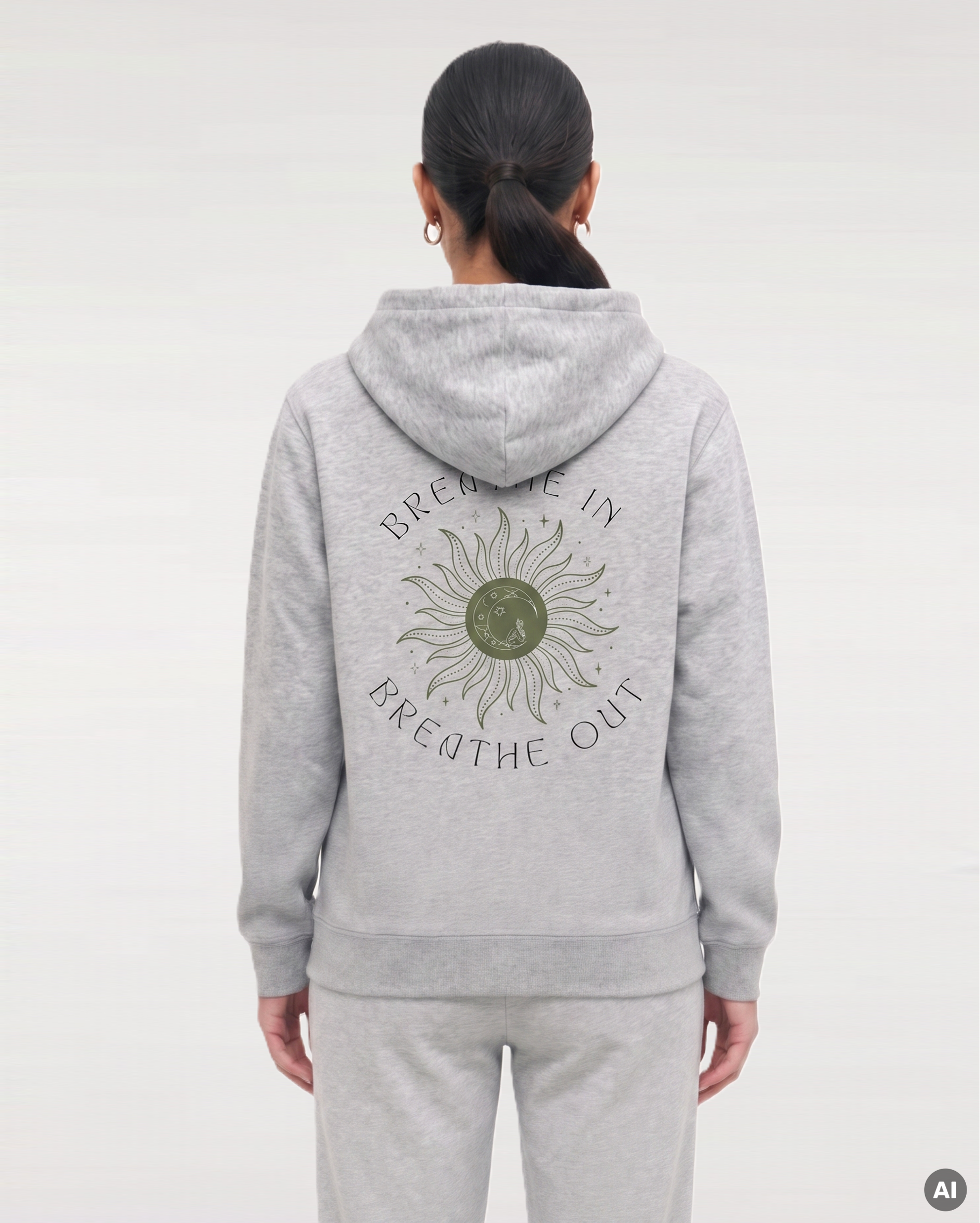 Breathe In Zipperjacke - heather grey - Organic Relaxed Zipper