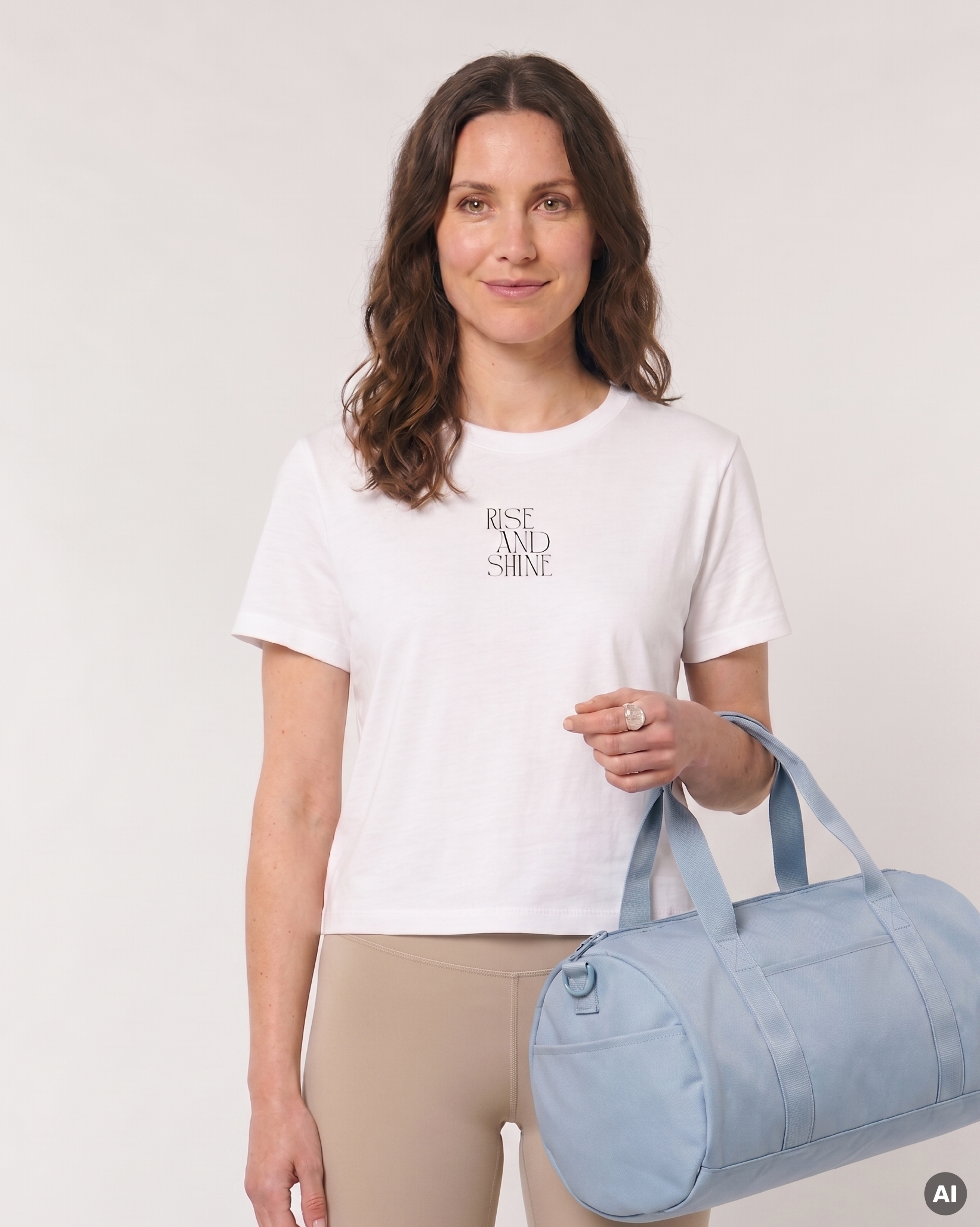 Rise And Shine T-Shirt  white - Ladies Organic Shirt