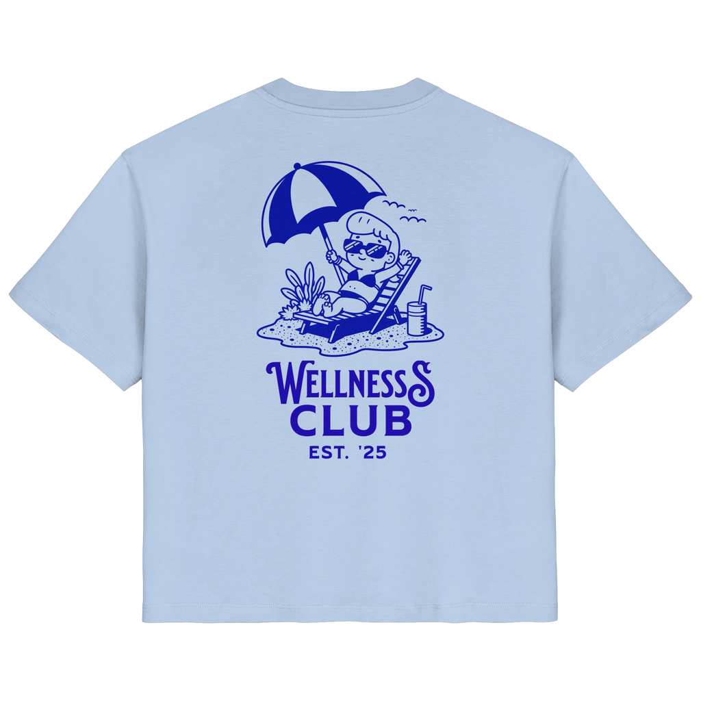 Wellness Club T-Shirt - blue soul - Ladies Organic Shirt