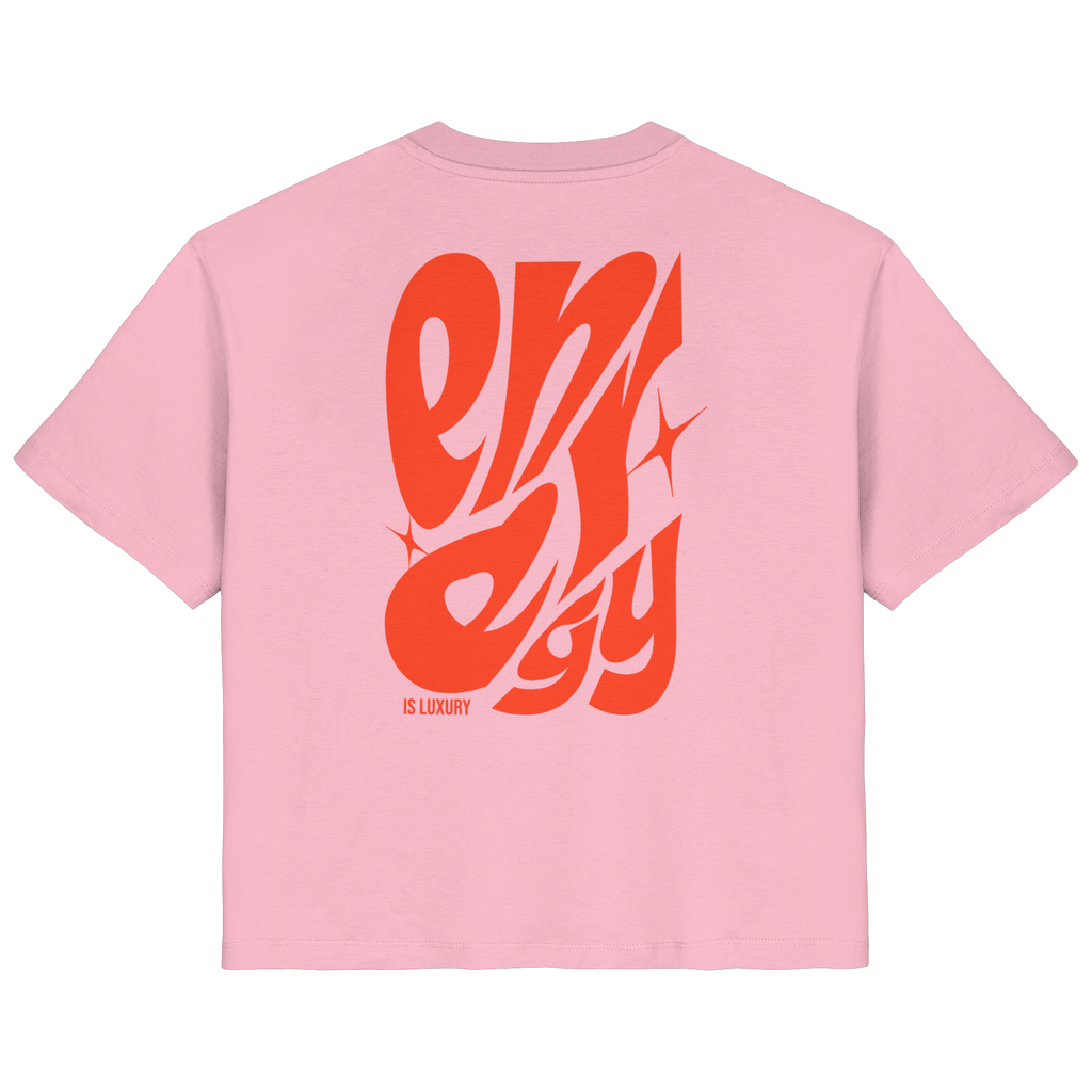 Energy is Luxury T-Shirt - cotton pink - Ladies Organic Shirt
