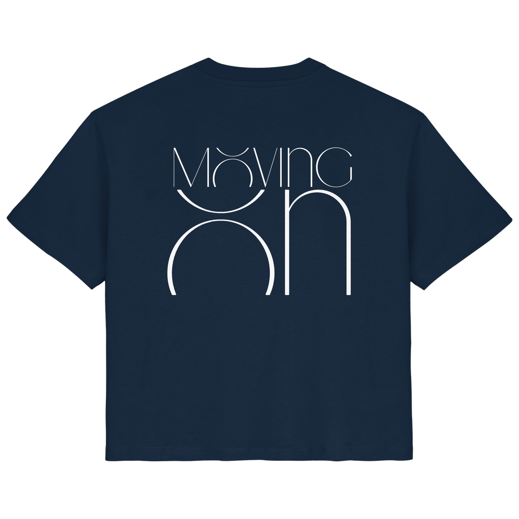 Moving On T-Shirt - navy - Ladies Organic Shirt