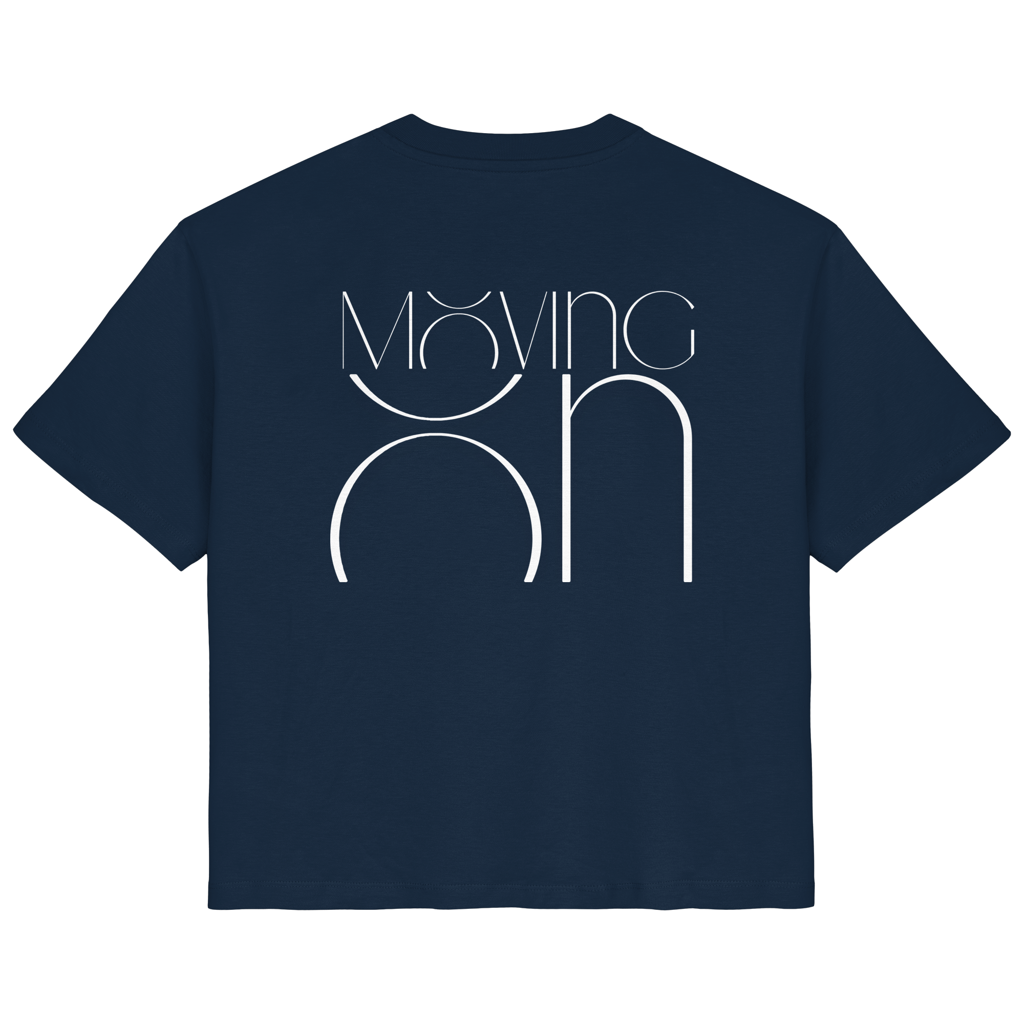 Moving On T-Shirt - navy - Ladies Organic Shirt