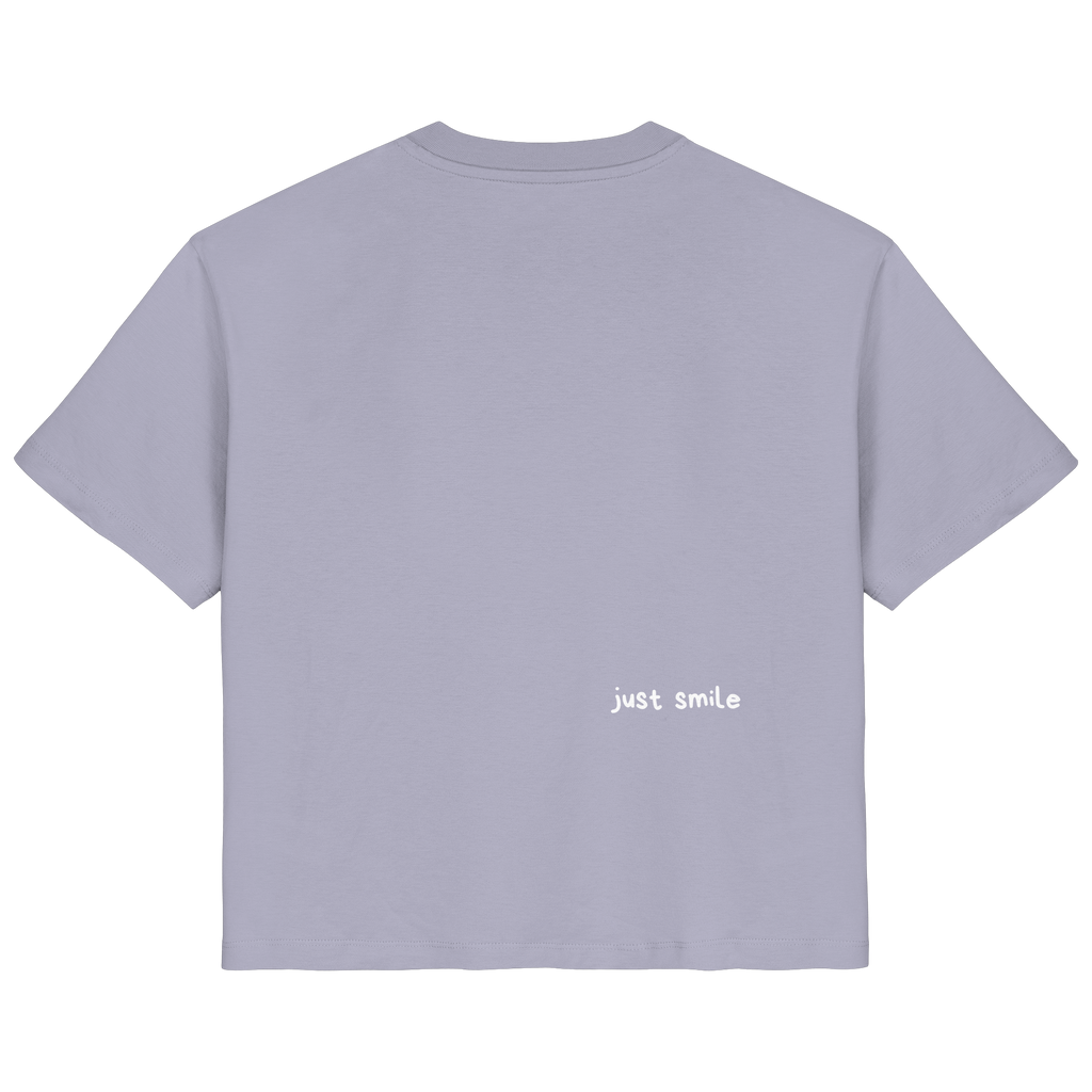 Just Smile T-Shirt - lavender - Ladies Organic Shirt