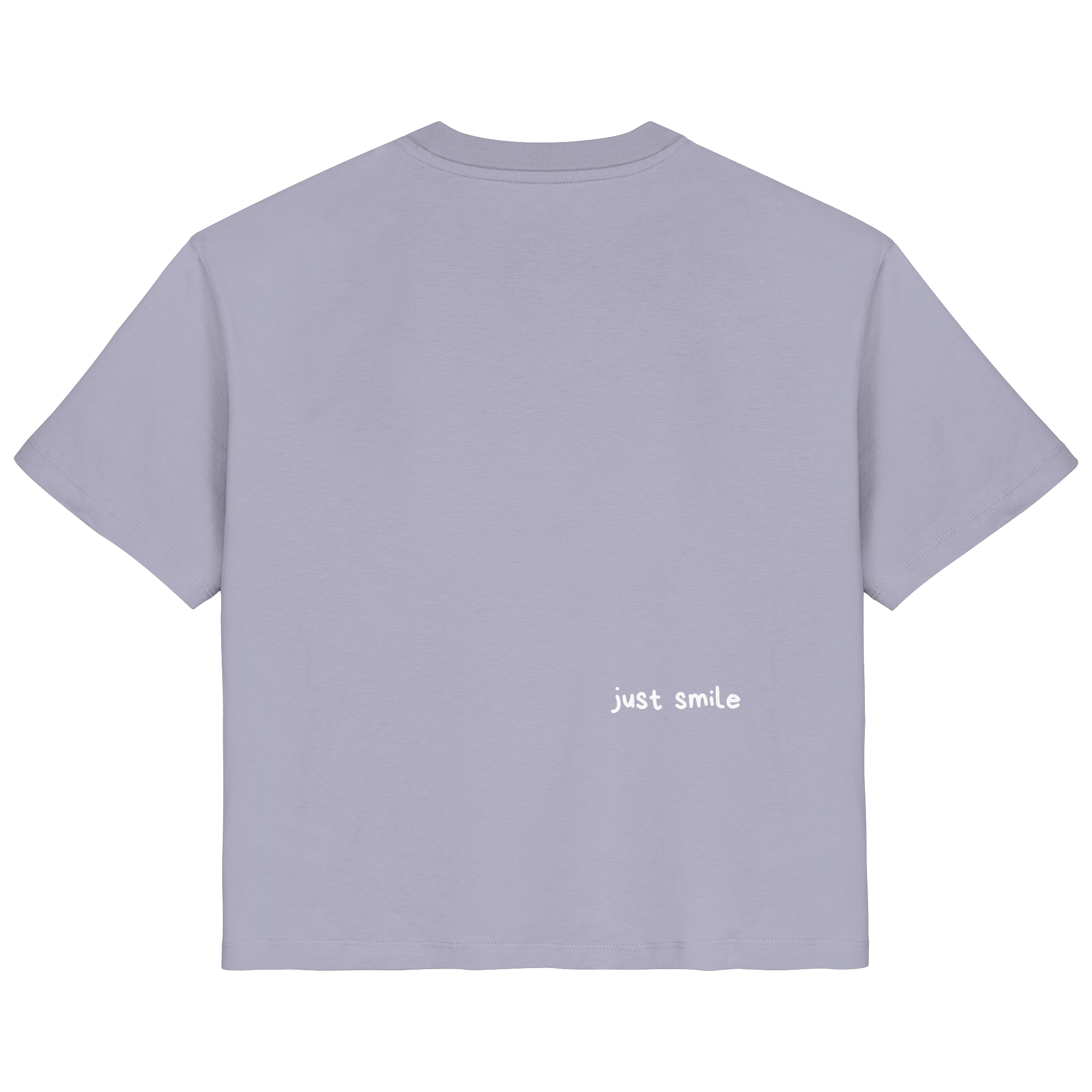 Just Smile T-Shirt - lavender - Ladies Organic Shirt