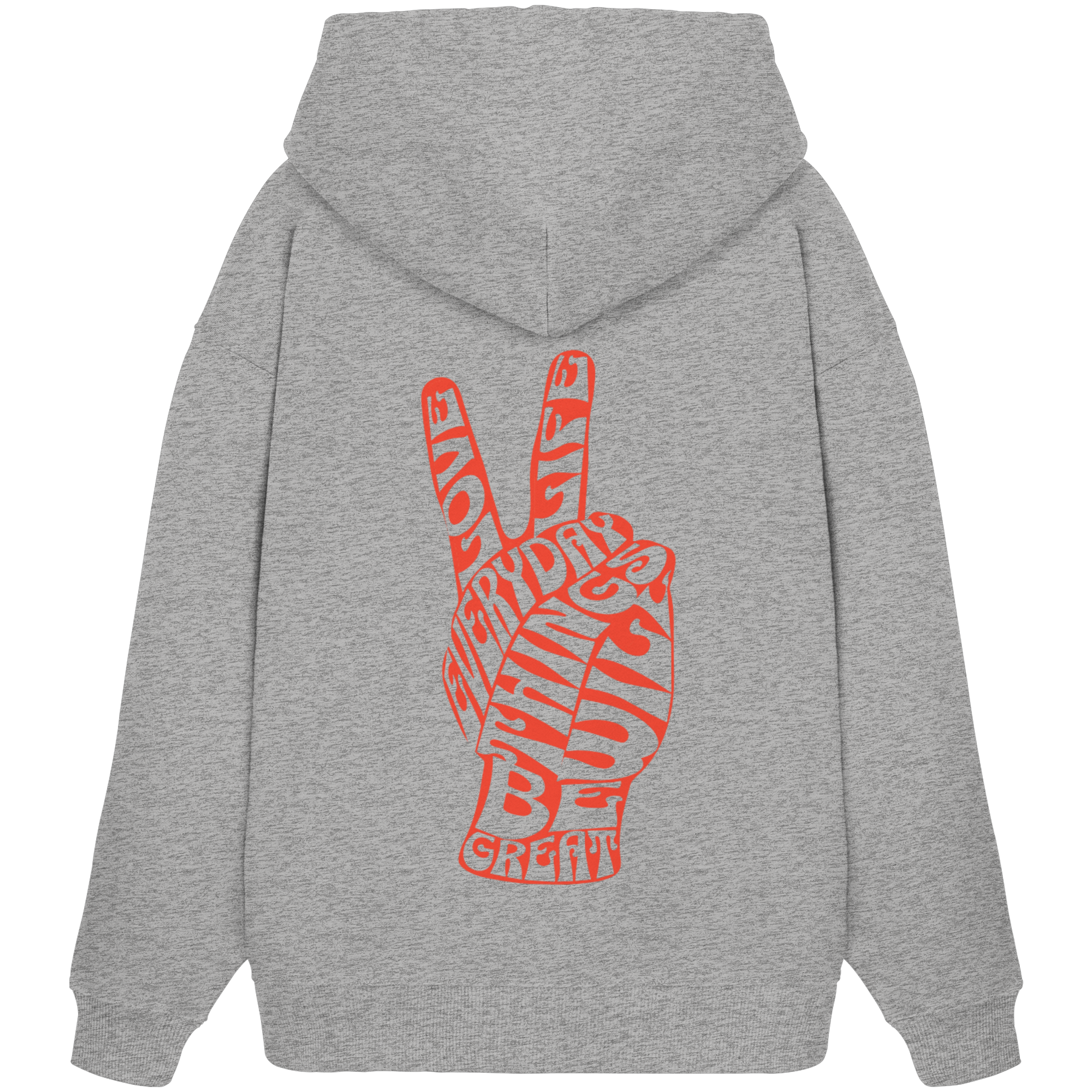 Love Life Everyday Hoodie - grey - Organic Oversize Hoodie