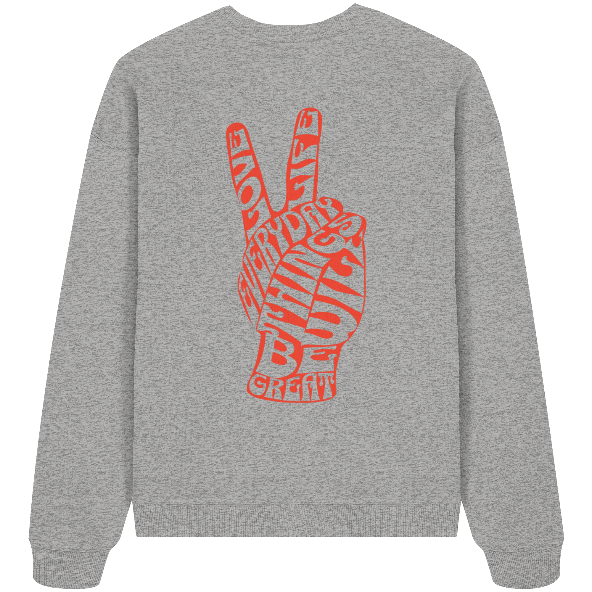 Love Life Everyday Sweatshirt - grey - Organic Oversize Sweatshirt