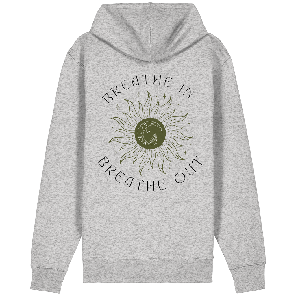 Breathe In Zipperjacke - heather grey - Organic Relaxed Zipper