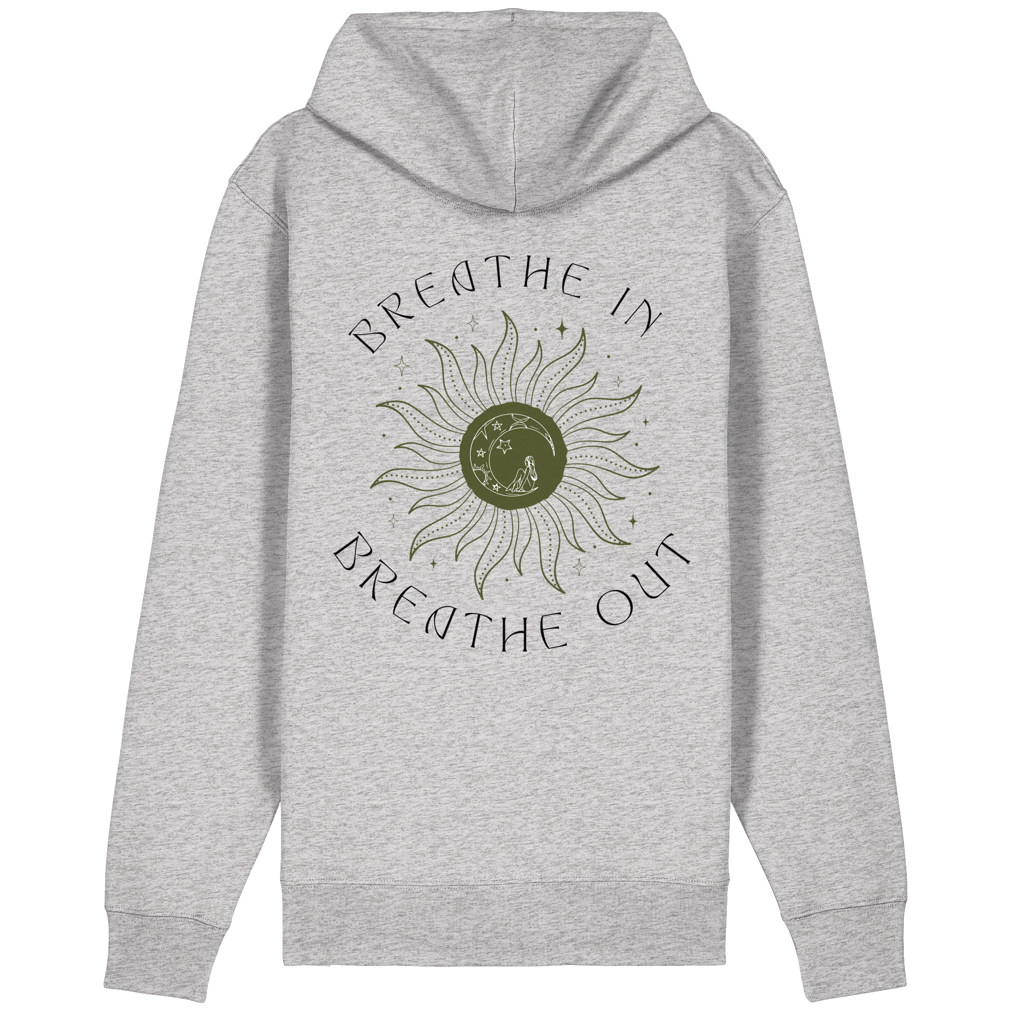 Breathe In Zipperjacke - heather grey - Organic Relaxed Zipper