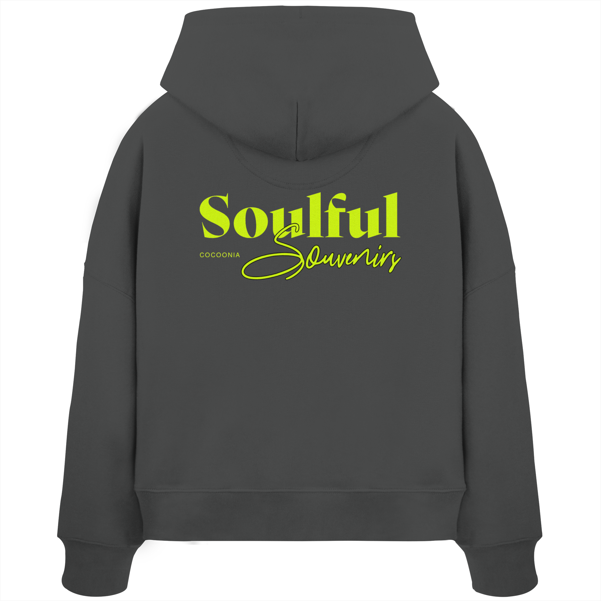 Soulful Souvenirs Boxcut Hoodie - grey - Womens Organic Boxcut Hoodie