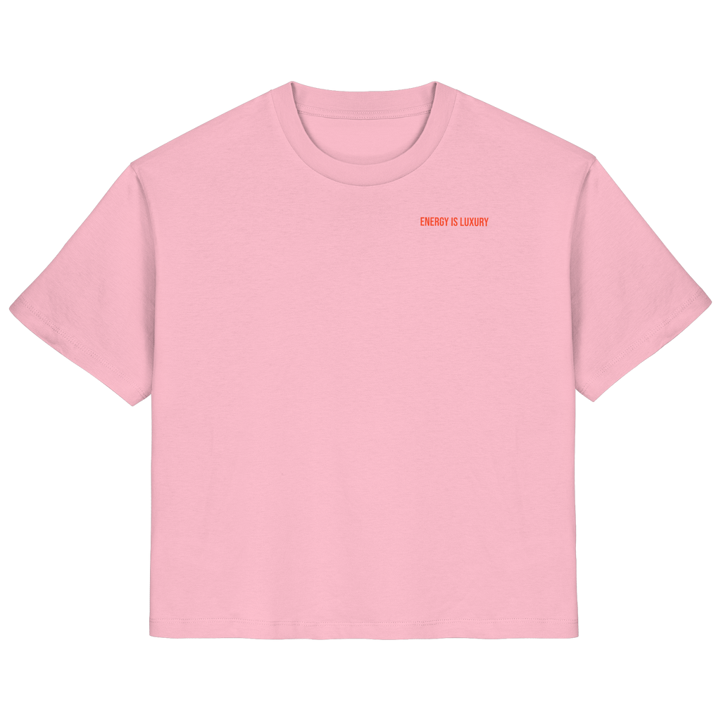 Energy is Luxury T-Shirt - cotton pink - Ladies Organic Shirt