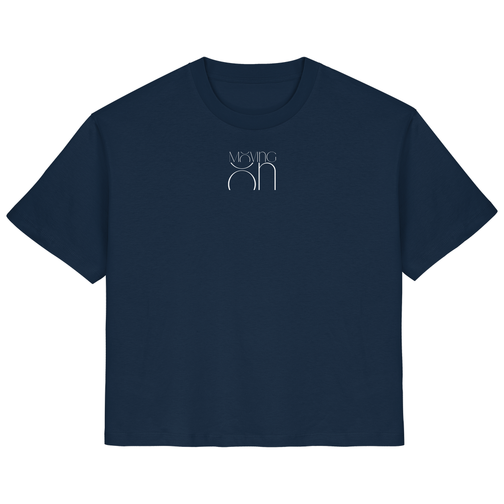 Moving On T-Shirt - navy - Ladies Organic Shirt