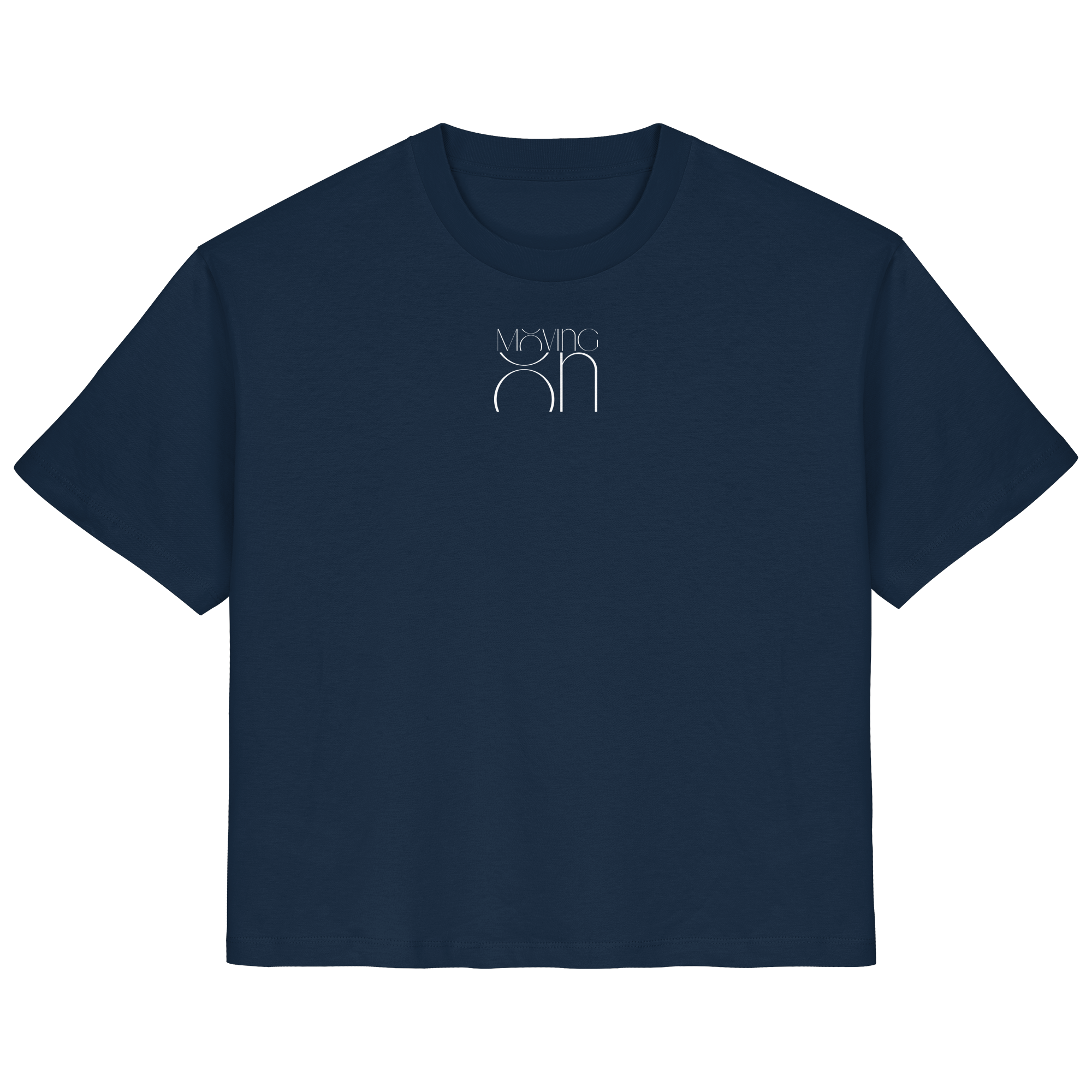 Moving On T-Shirt - navy - Ladies Organic Shirt