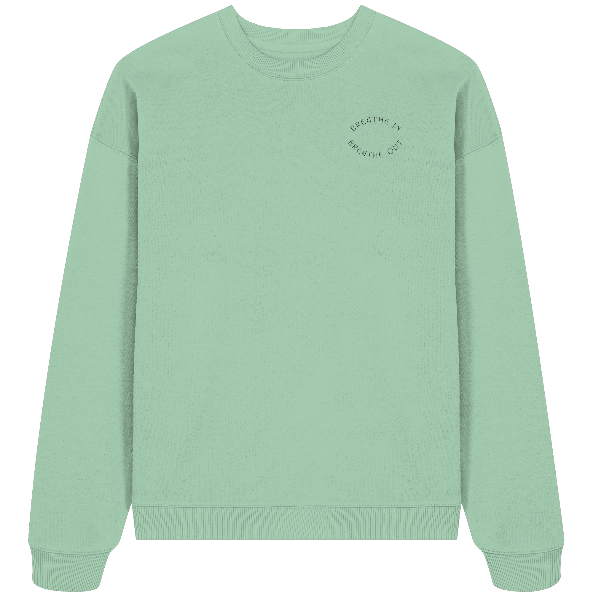 Breathe In Sweatshirt - misty jade - Organic Oversize Sweatshirt