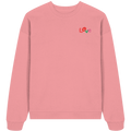 Love Sweatshirt - pink joy - Organic Oversize Sweatshirt