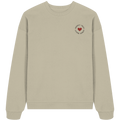 Respect Trust Honor Beauty Sweatshirt - stone - Organic Oversize Sweatshirt
