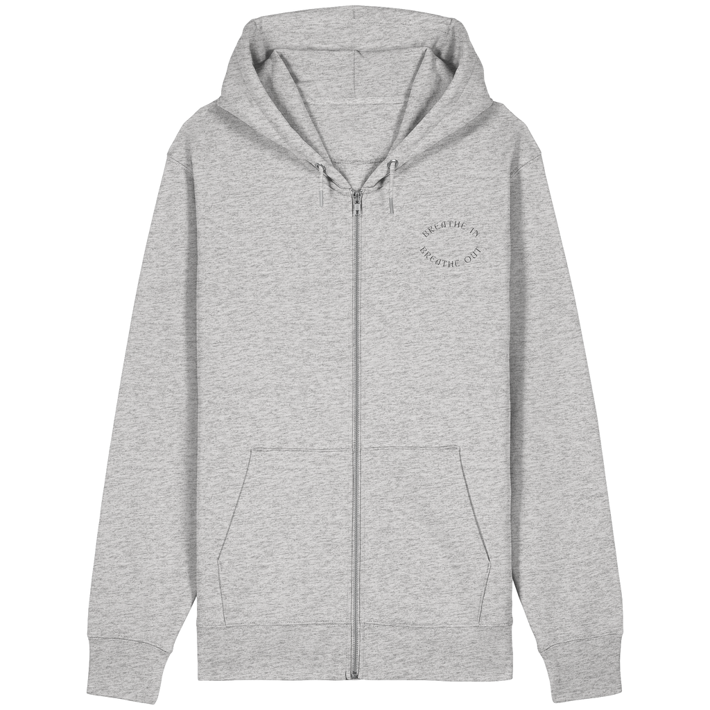 Breathe In Zipperjacke - heather grey - Organic Relaxed Zipper