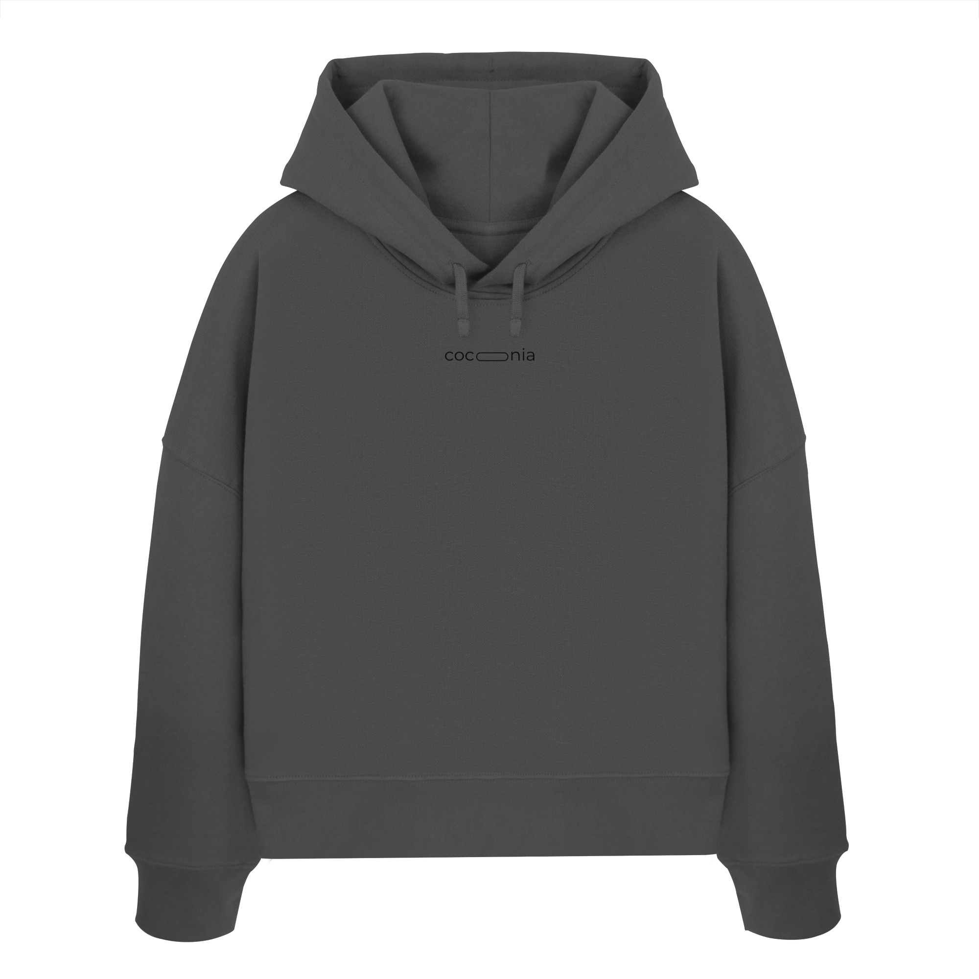 Soulful Souvenirs Boxcut Hoodie - grey - Womens Organic Boxcut Hoodie