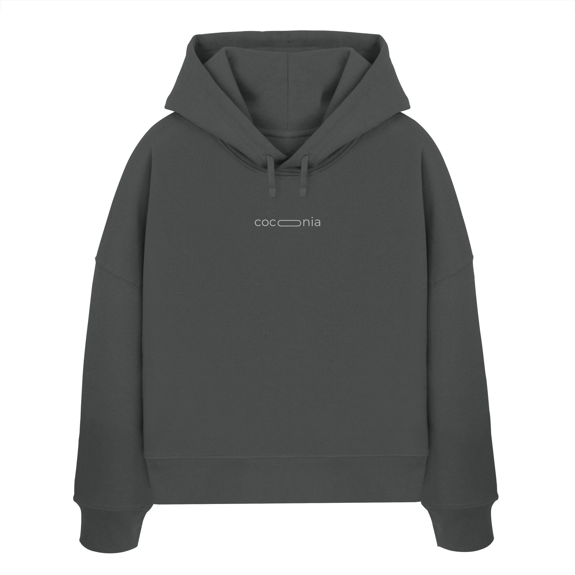cocoonia soulful moments Boxcut Hoodie - grey - Womens Organic Boxcut Hoodie