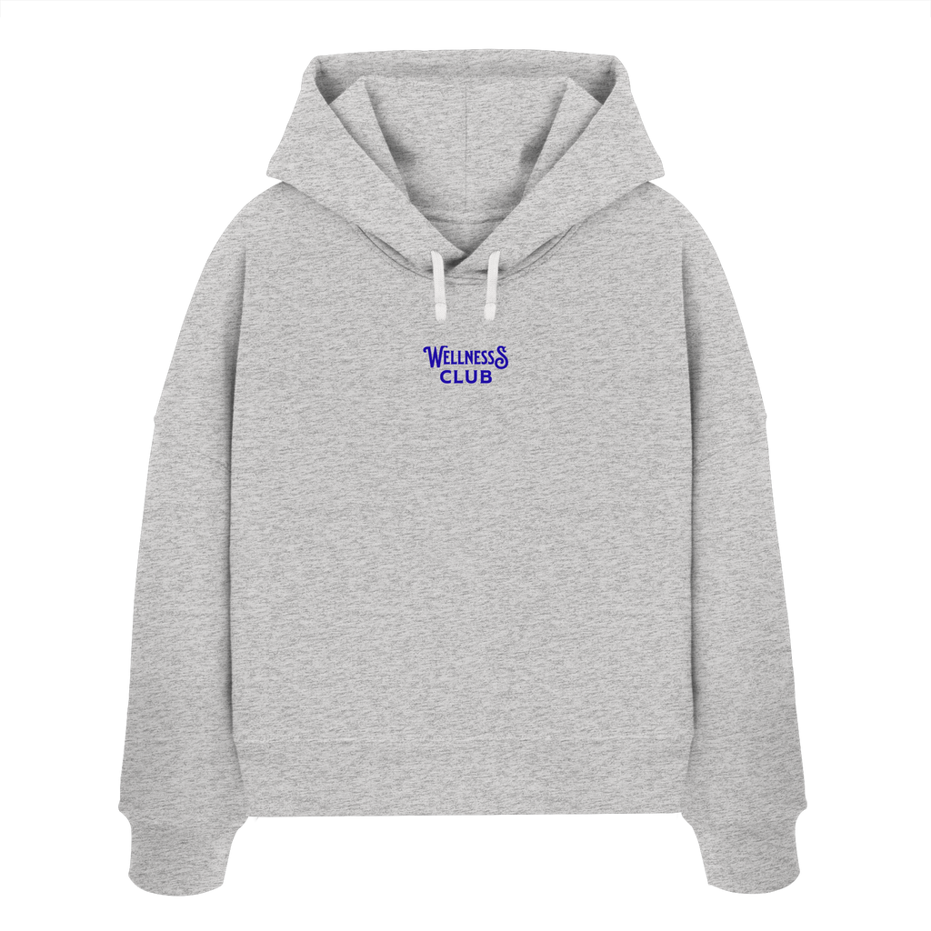 Wellness Club Boxcut Hoodie - grey - Womens Organic Boxcut Hoodie