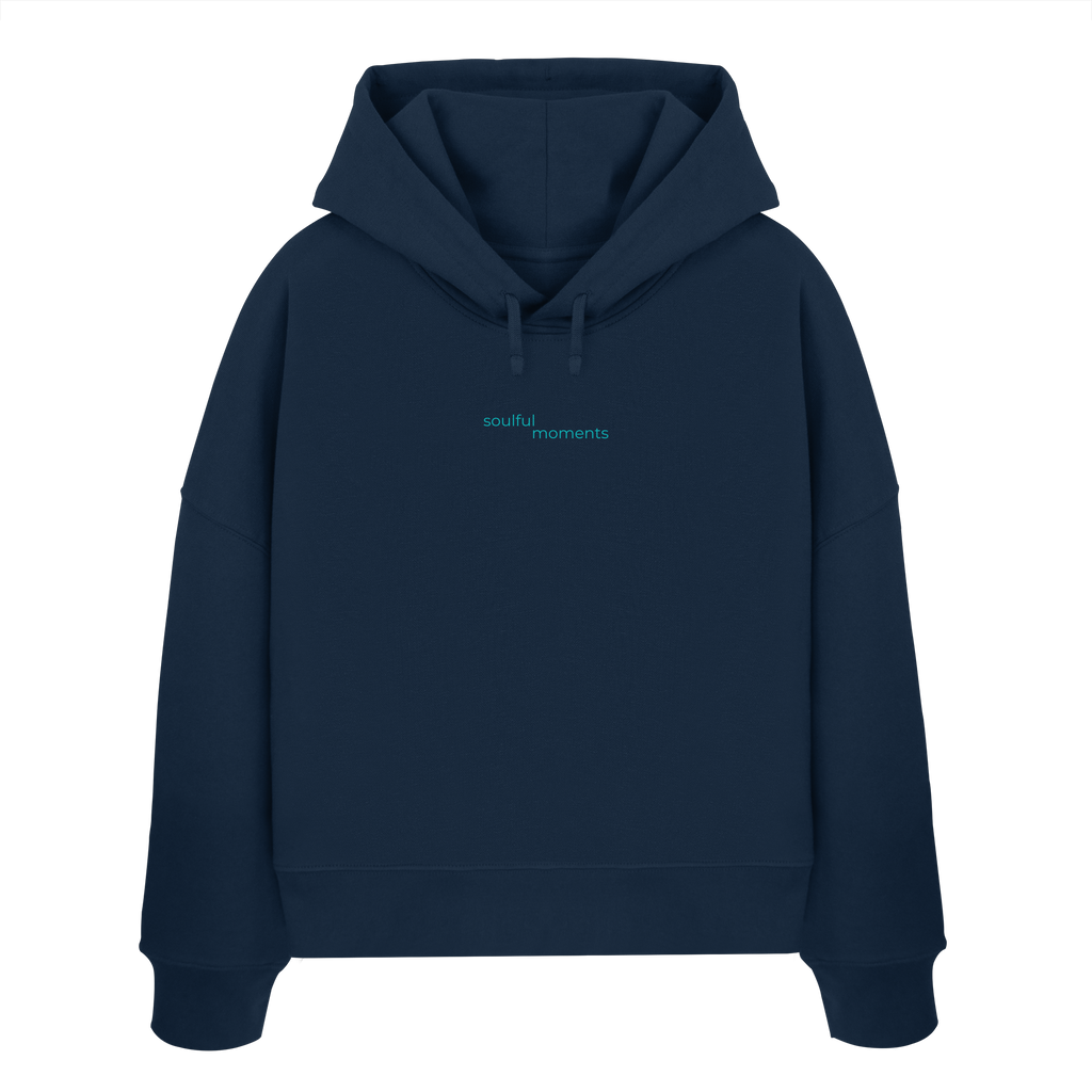 cocoonia Boxcut Hoodie - navy blue - Womens Organic Boxcut Hoodie