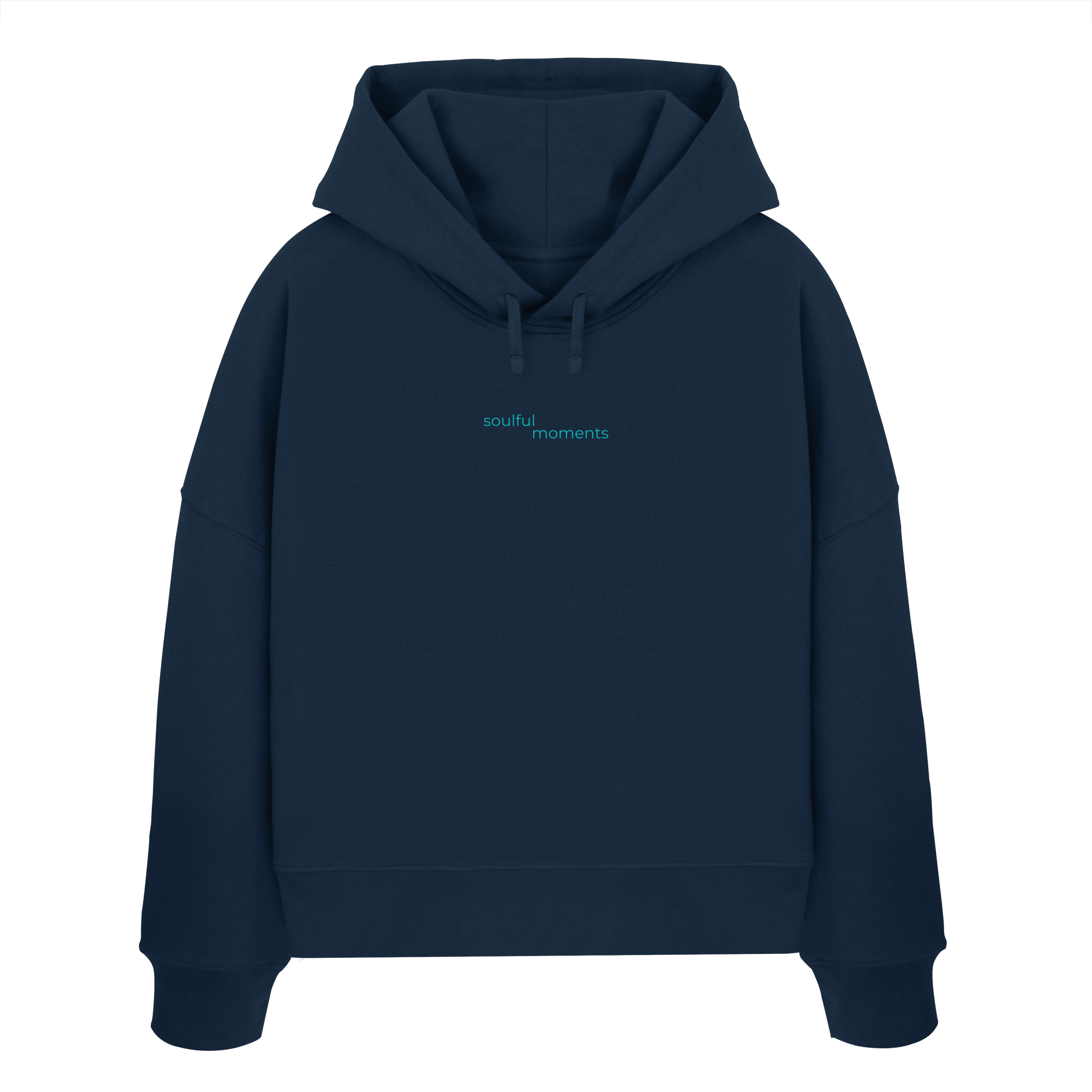 cocoonia Boxcut Hoodie - navy blue - Womens Organic Boxcut Hoodie