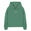Moving On Boxcut Hoodie - green bay - Womens Organic Boxcut Hoodie