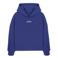 Love Life Everyday Boxcut Hoodie - worker blue - Womens Organic Boxcut Hoodie