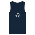 Just Smile Tank Top - navy - Womens Organic Fitted Tank Top