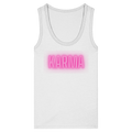 Karma Tank Top - white - Womens Organic Fitted Tank Top