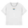 Club Vacation T-Shirt - white - Womens Organic Rolled Sleeve T-Shirt